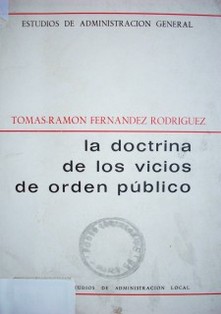 La doctrina de los vicios de orden público