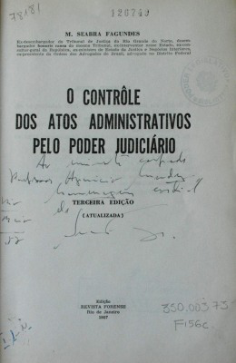 O contrôle dos atos administrativos pelo poder judiciário