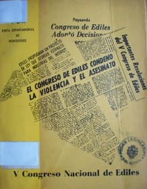 V Congreso nacional de ediles