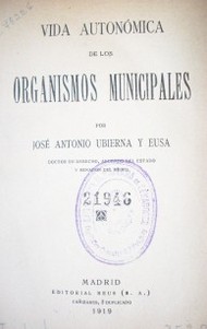 Vida autónoma de los organismos municipales