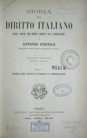 Storia del diritto italiano dalla caduta dell'impero romano alla codificazione