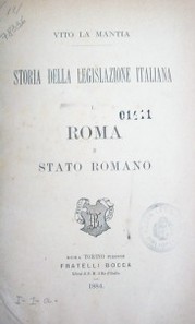 Storia della legislazione italiana