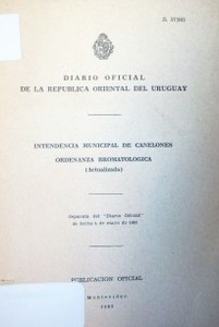 Ordenanza bromatológica