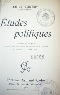 Études politiques