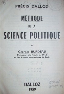 Méthode de la science politique