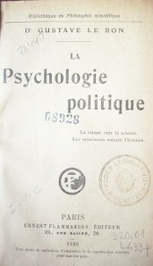 La psychologie politique