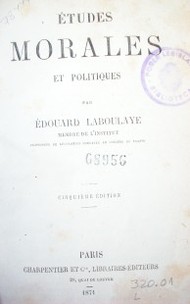 Études morales et politiques