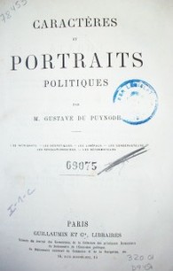 Caratères et portraits politiques