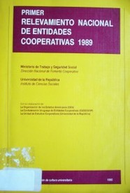 Primer relevamiento nacional de entidades cooperativas 1989