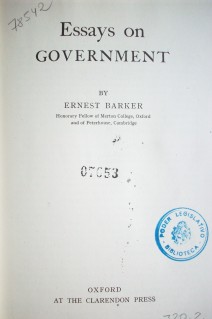 Essay on government