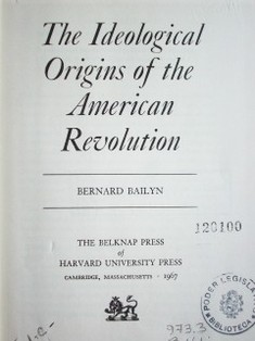 The ideological origins of the american revolution