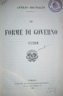 Le forme di governo