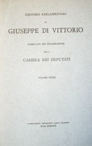Discorsi parlamentari di Giuseppe di Vittorio