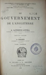 Le gouvernement de l´ Angleterre