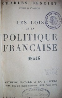 Les lois de la politique française