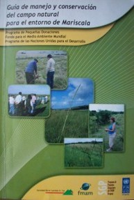 Guías de manejo y conservación del campo natural para el entorno de Mariscala