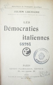 Les démocraties italiennes