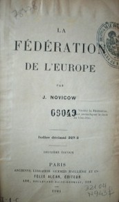 La Fédération de L´ Europe