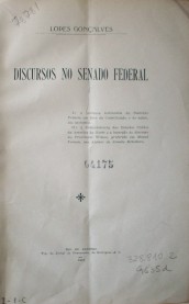 Discursos no Senado Federal