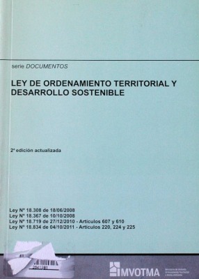 Ley de Ordenamiento Territorial y Desarrollo Sostenible