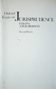 Oxford essays in jurisprudence (second series)
