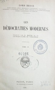 Les démocraties modernes