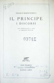 Il Principe ; I discorsi