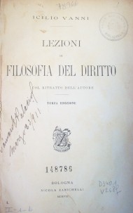 Lezioni di filosofia del diritto