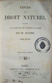 Cours de droit naturel