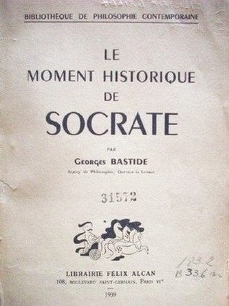 Le moment historique de Socrate