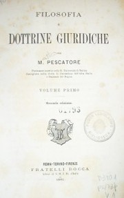 Filosofia e dottrine giuridiche