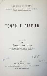 Tempo e direito