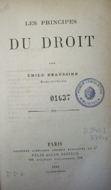 Les principes du droit