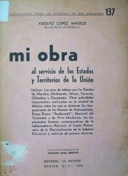 Mi obra al servicio de los Estados y territorios de la Unión