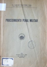 Procedimiento penal militar