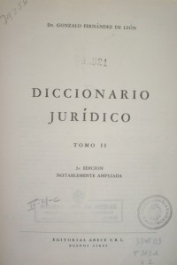 Diccionario jurídico