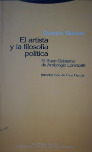 El artista y la filosofía política. El buen gobierno de Ambrogio Lorenzetti