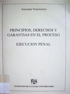 Principios, derechos y garantías en el proceso : ejecución penal