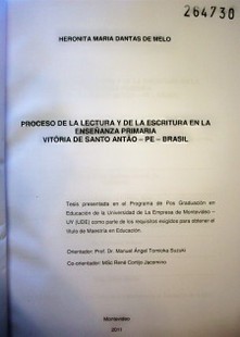 Proceso de la lectura y la escritura en la enseñanza primaria : Vitória de Santo Antao - PE - Brasil