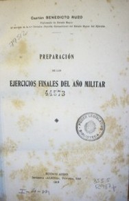 Preparación de los ejercicios finales del año militar