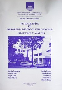 Fotografías en ortopedia Dento-Máxilo-Facial : registros y análisis