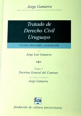 Tratado de Derecho Civil Uruguayo : versión abreviada y actualizada
