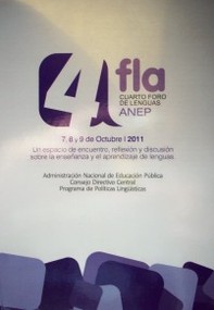 Foro de Lenguas de ANEP (4º)