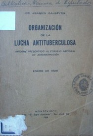 Organización de la lucha antituberculosa