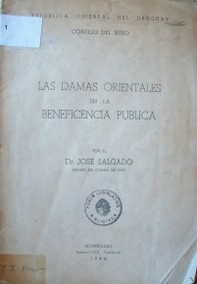 Las damas orientales en la beneficencia pública