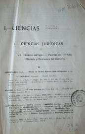 Ciencias jurídicas