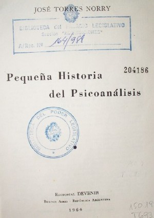 Pequeña historia del psicoanálisis