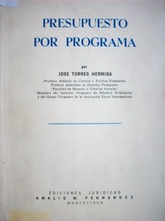 Presupuesto por programa