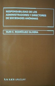 Responsabilidad de los administradores y directores de sociedades anónimas