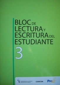 Bloc de lectura y escritura del estudiante 3